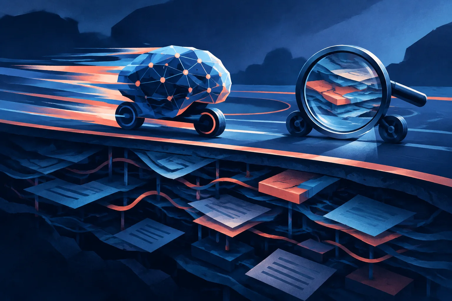 Abstract decision engine examined by a forensic audit lens.
