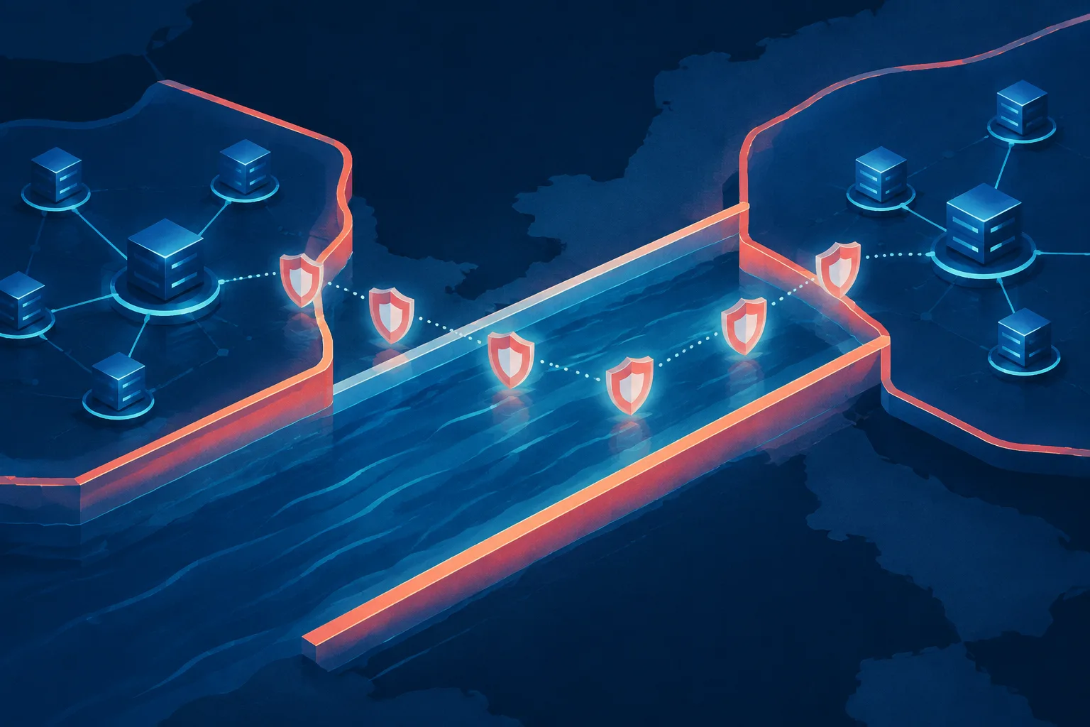 AI nodes share security signals inside a tightly bounded protected channel.